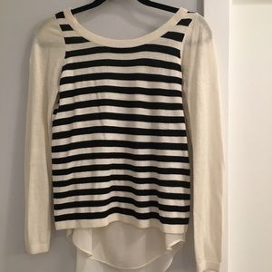 Express Double layer Stripe Sweater VERY CUTE!! XS